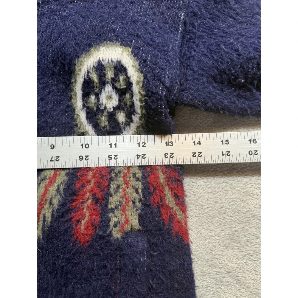 Vintage Tejidos Aly Marka 100% Wool Hooded Jacket Kids Size 4 Southwestern